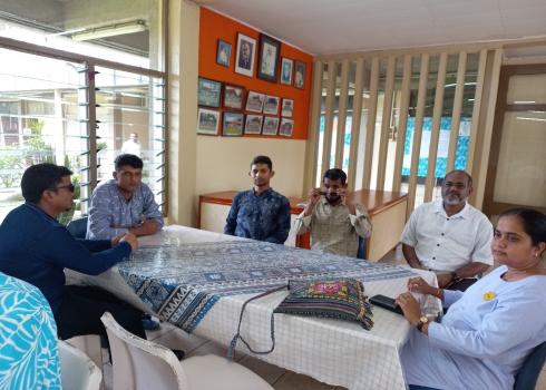 PRS Rector Fr Simon Mani (second from right) with Interfaith participants.