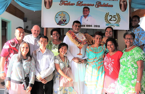 Fr Iowane with the Columban family and friends