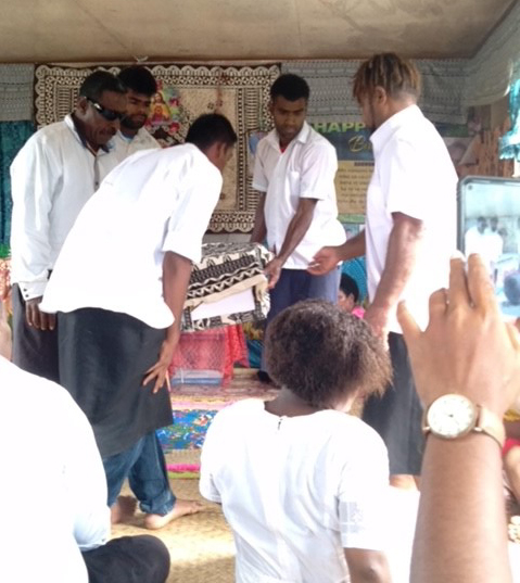 The catechist officiates his first mass, a funeral of a neighbours daughter - Photo: Fr Patrick Colgan