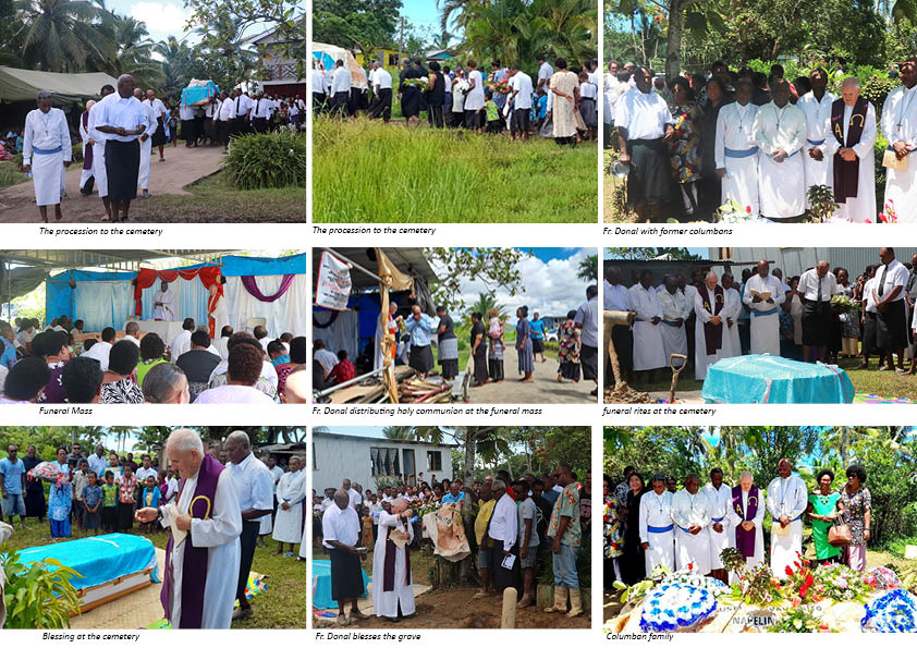 Photos of Lay Missionary Lusio Naveliniko funeral - Photos: Fr Donal McIlraith