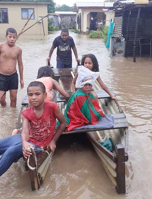 Children taken to safety - Photo: Gabby Naborisi Ramoce
