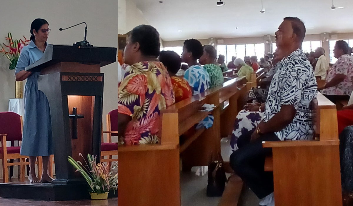 IRD coordinator, facilitated an Interreligious dialogue awareness session to catholic parishioners, promoting understanding and unity across faiths. - Photo: Pescila Magdalin.