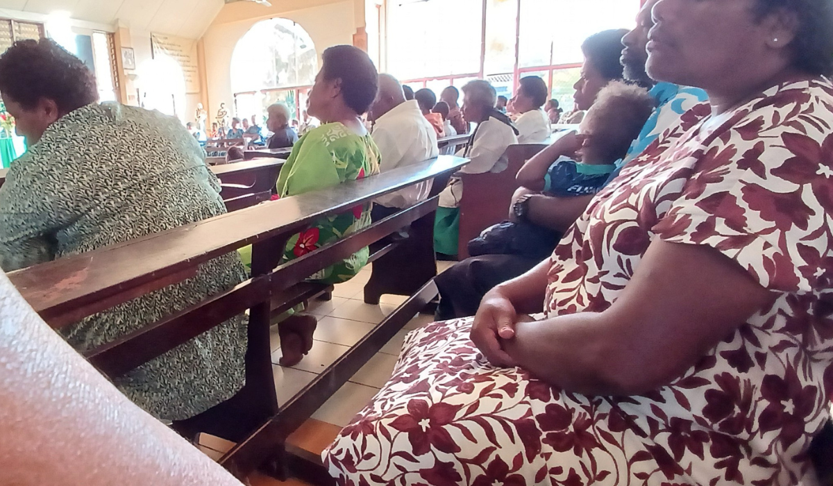 Members/parishioners actively engaged in listening attentively during Interreligious Dialogue session, reflecting a shared commitment to understanding, respect, and peaceful coexistence. - Photo: Pescila Magdalin
