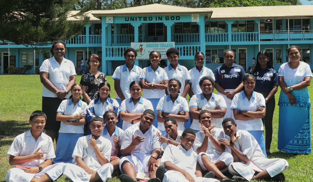 Participants of the waste management training at Xavier College.- Photo: Noa Tuivunilagi