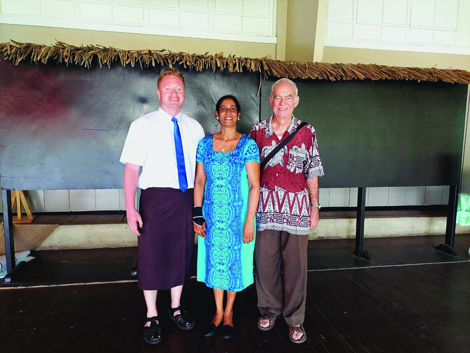 Youth IRD Save the Sea Action Day. IRD coordinator Priscilla Magdalin and Fr Frank (right) united with seven different religions to celebrate the importance of the sea in God's creation.