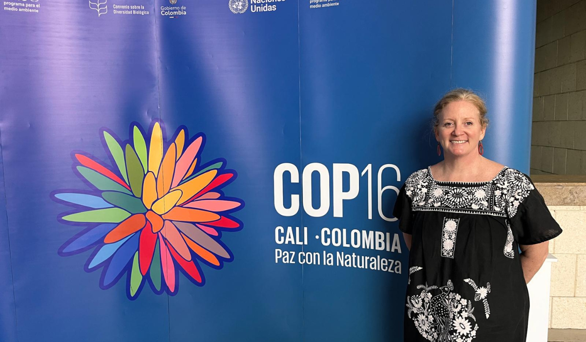 Amy Echeverria at the COP16. Photo: Amy Echeverria