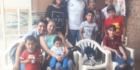 Iowane Naio with his Peruvian family