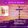 Quote of the Day by Pope Francis