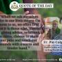 Quote of the Day by Fr. Pat Colgan