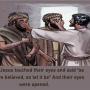 Jesus heals the blind men