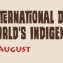 World Indigenous Day
