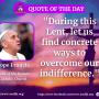 Quote of the Day by Pope Francis