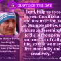 Quote of the Day by Saint Mother Teresa